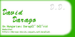 david darago business card